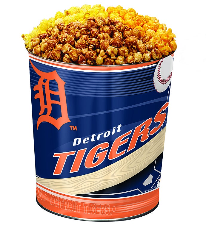 Detroit Tigers 3 Flavor Popcorn Tins