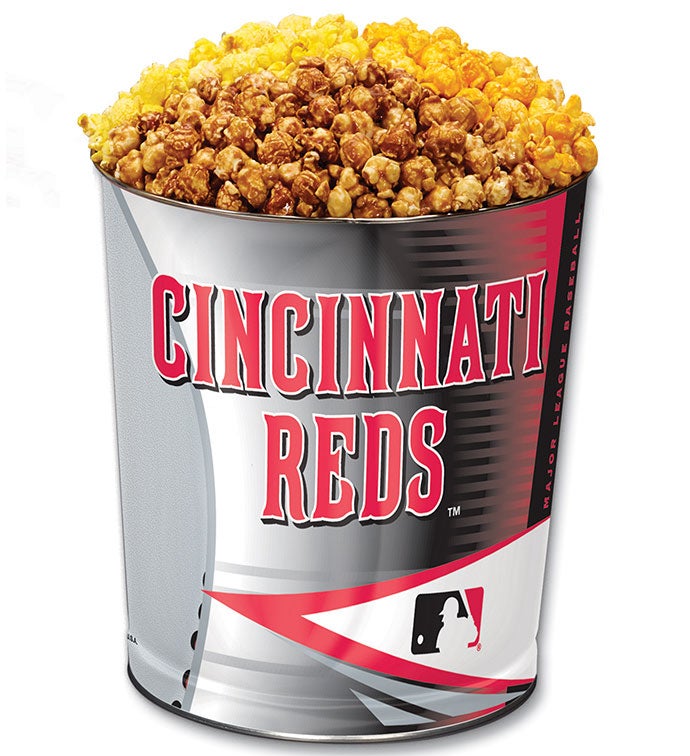 Cincinnati Reds 3 Flavor Popcorn Tins