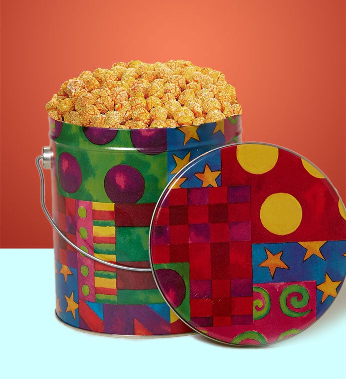 Sriracha Popcorn 1 Gallon Kaleidascope Tin