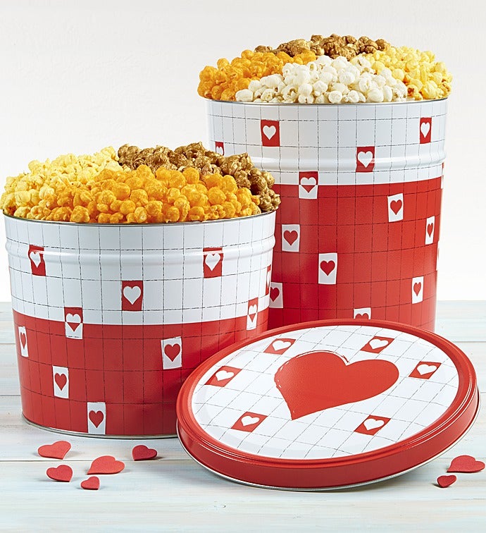 Be My Valentine Popcorn Tins