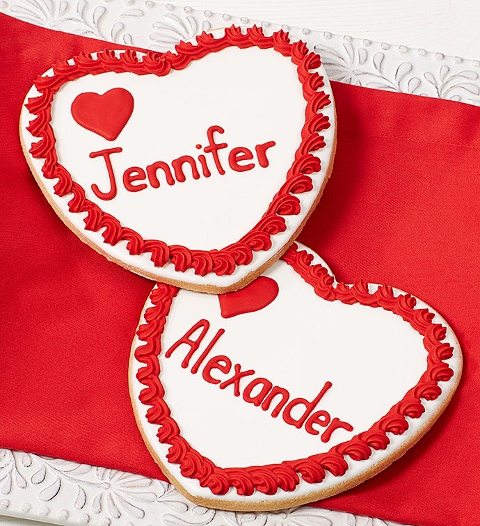 Be My Valentine Large Personalized Heart Cookie