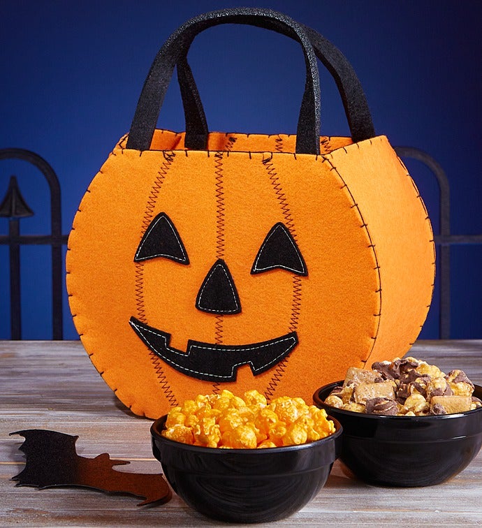 Jack O Lantern Felt Tote