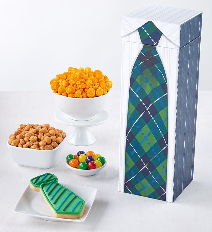 Father's Day Plaid Tie Gift Box