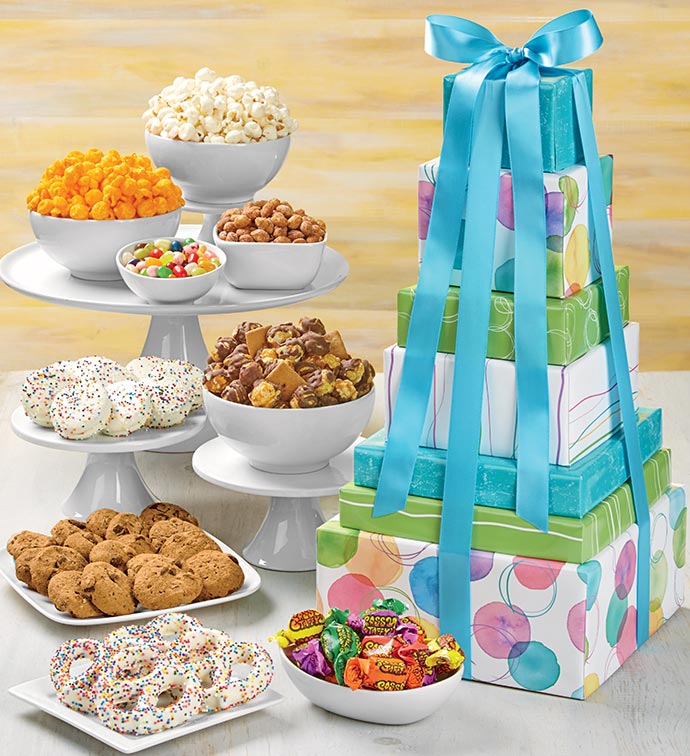 Say It With Dots Classic 7 Gift Box Tower