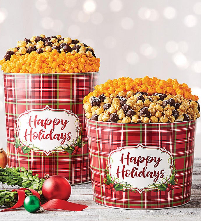 Holly Plaid Happy Holidays Deluxe Flavors