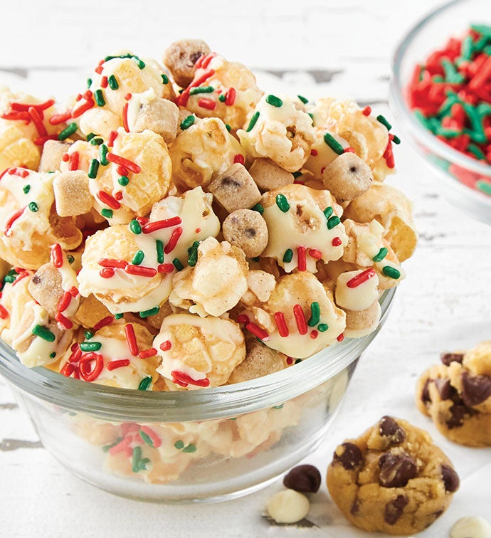 Holiday Cookie Dough Popcorn