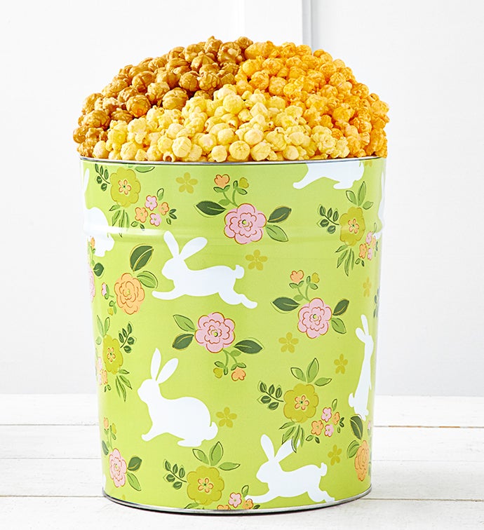 Bunny Crossing 3 1/2 Gallon 3 Flavor Popcorn Tin