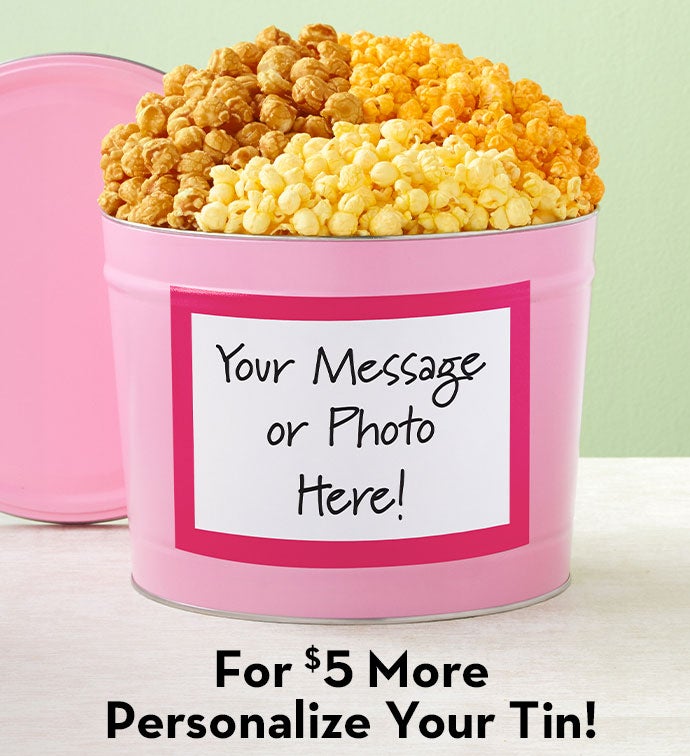 Tins With Pop® Personalized Pink Tin