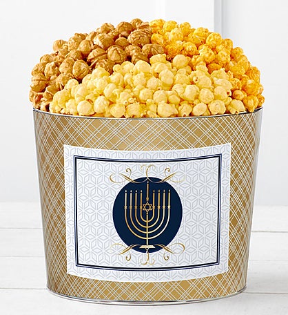 Tins With Pop® Hanukkah Candle White Background