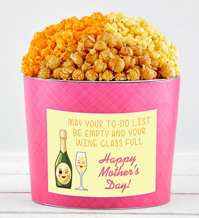 Tins With Pop® Mom Wine Glass Full