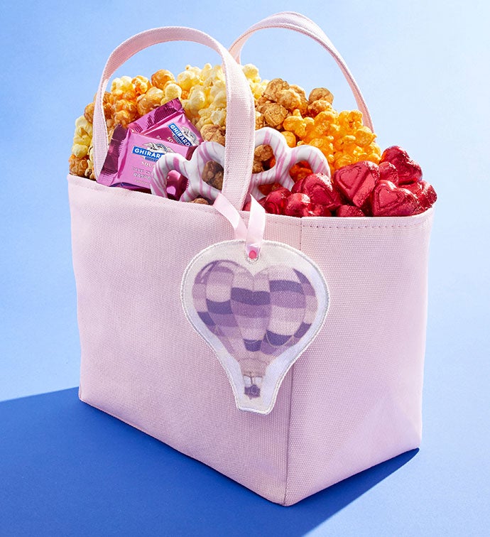 Love Lifts Us Up Canvas Tote with Charm