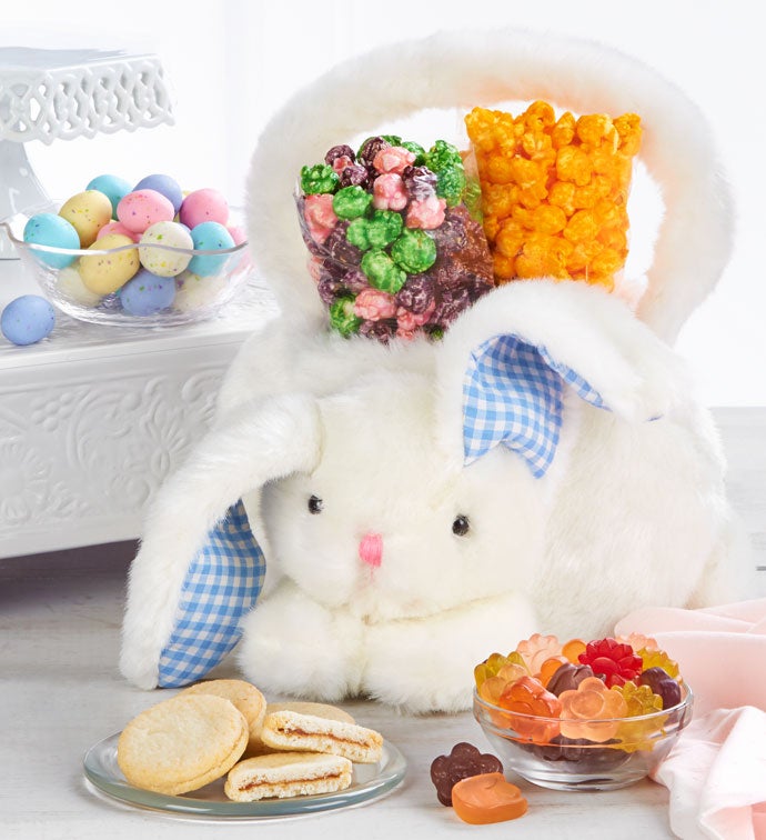 Plush Bunny Basket
