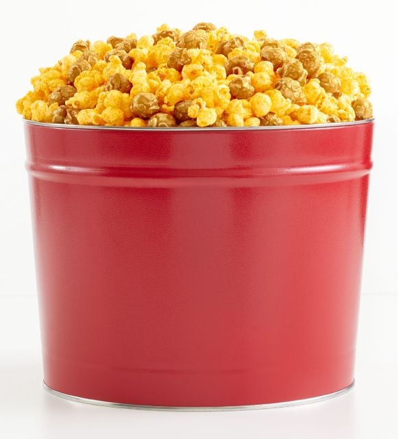Simply Red 2 Gallon Cheese and Caramel Popcorn Mix