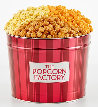 Retro 2 Gallon 3 Flavor Popcorn Tin