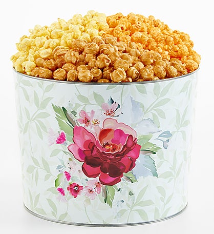 Mother's Day Bouquet 2 Gallon 3 Flavor Popcorn Tin