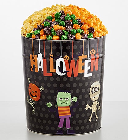 Halloween Monsters 3 1/2 Gallon 3 Flavor Popcorn Tin
