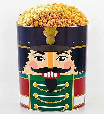 Nutcracker 6 1/2 Gallon 3 Flavor Popcorn Tin