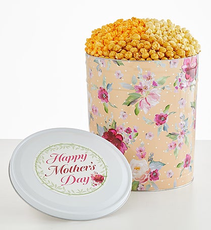 Mothers Day Bouquet 6 1/2 Gallon 3 Flavor Popcorn Tin