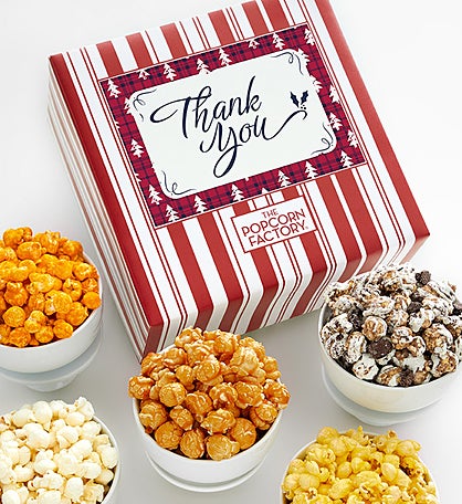 Packed With Pop® Thank You Holiday Plaid Trees