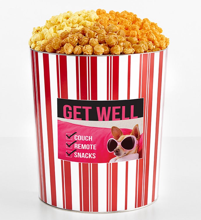 Tins With Pop® 3.5 Gallon Get Well Couch Remote Snack 3 Flavor