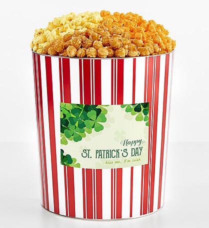 Tins With Pop® 3.5 Gallon Happy St. Patrick's Day Kiss Me I'm Irish 3 Flavor