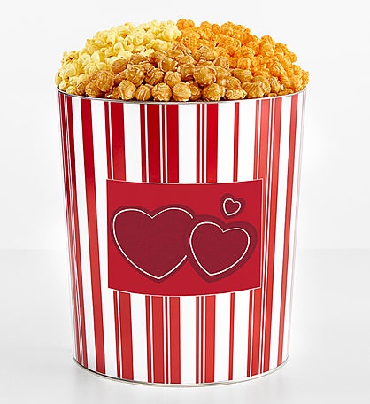 Tins With Pop® 3.5 Gallon Double Red Hearts 3 Flavor