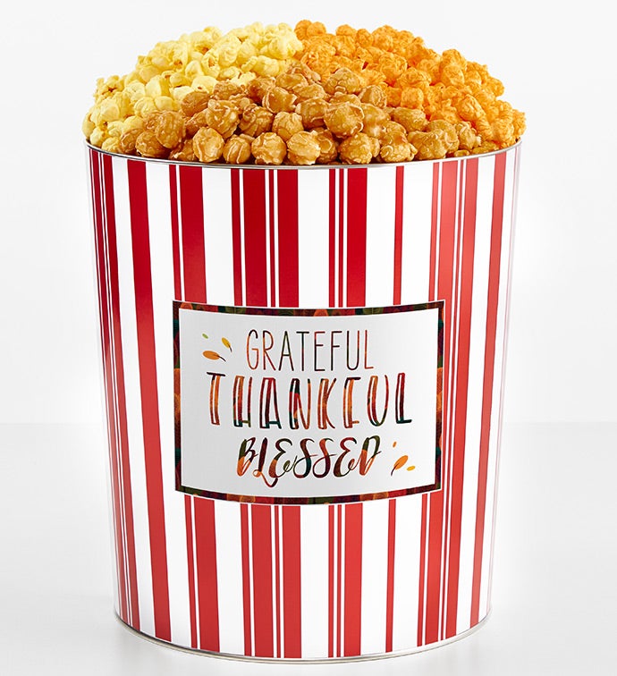 Tins With Pop® 3.5 Gallon Grateful Thankful And Blessed 3 Flavor