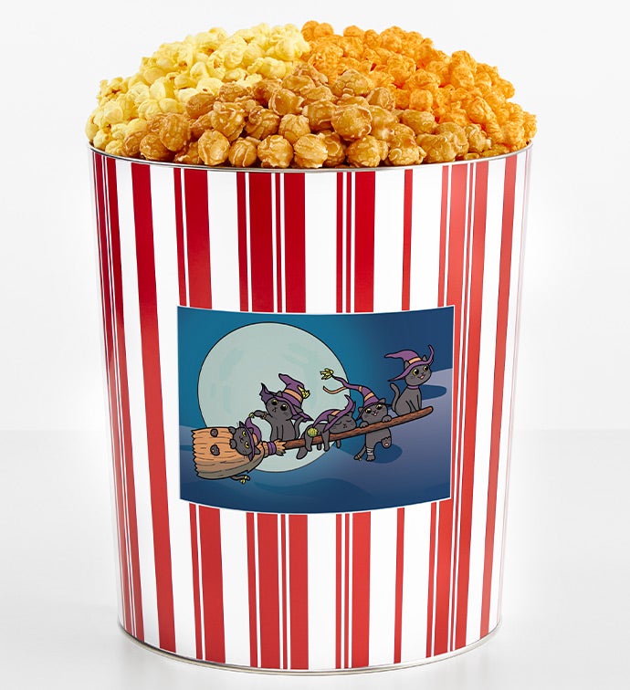 Tins With Pop® 3.5 Gallon Moonlit Witch Cats