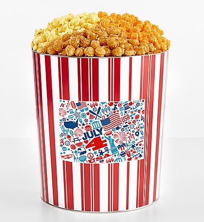 Tins With Pop® 3.5 Gallon Independence Day Collage 3 Flavor
