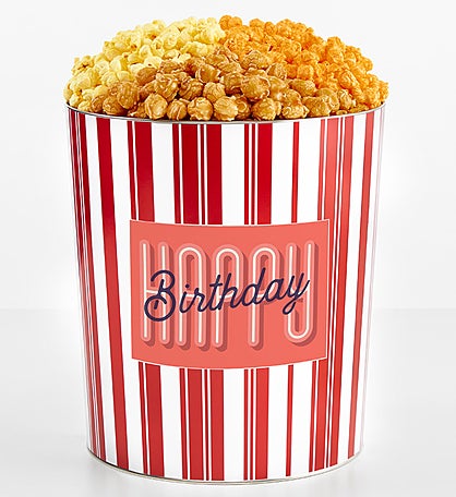 Tins With Pop® 3.5 Gallon Happy Birthday Retro 3 Flavor