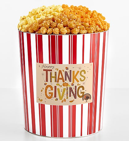 Tins With Pop® 3.5 Gallon Happy Thanksgiving Turkey