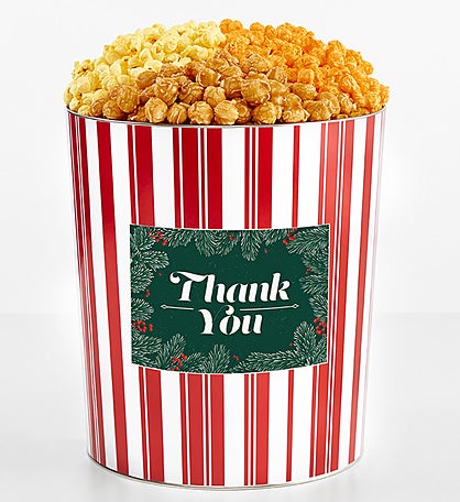 Tins With Pop® 3.5 Gallon Thank You Holiday Evergreen