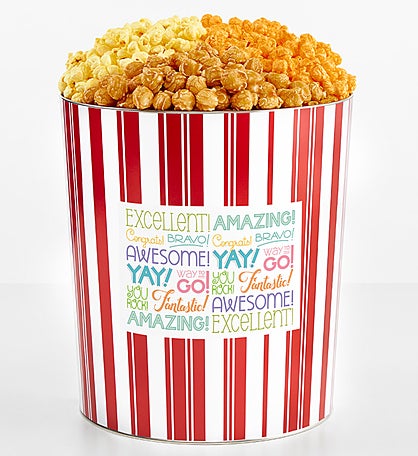 Tins With Pop® 3.5 Gallon Congrats Excellent Bravo 3 Flavor