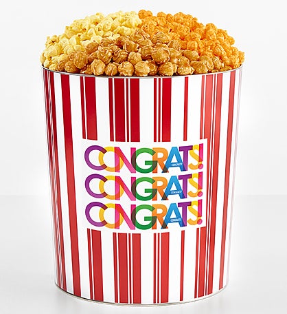 Tins With Pop® 3.5 Gallon Bright Congratulations 3 Flavor
