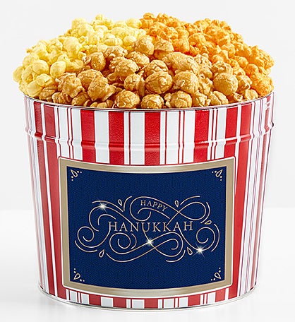 Tins With Pop® Happy Hanukkah Blue Gold