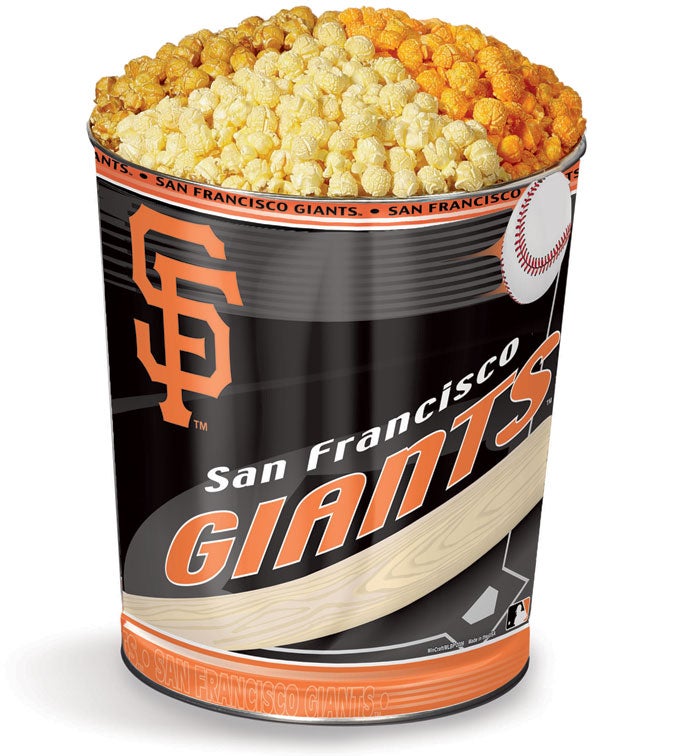 San Francisco Giants 3 Flavor Popcorn Tins