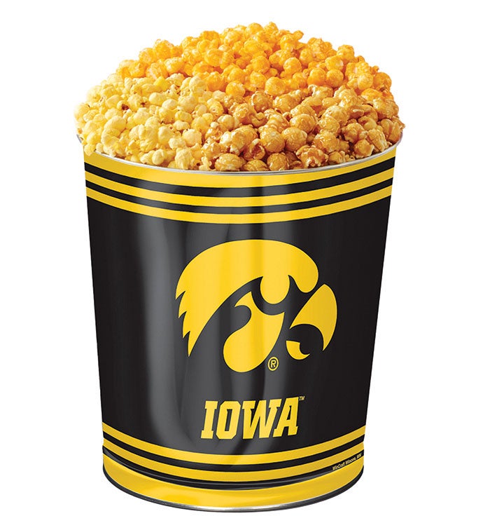 3 Gallon University Of Iowa 3 Flavor Popcorn Tin
