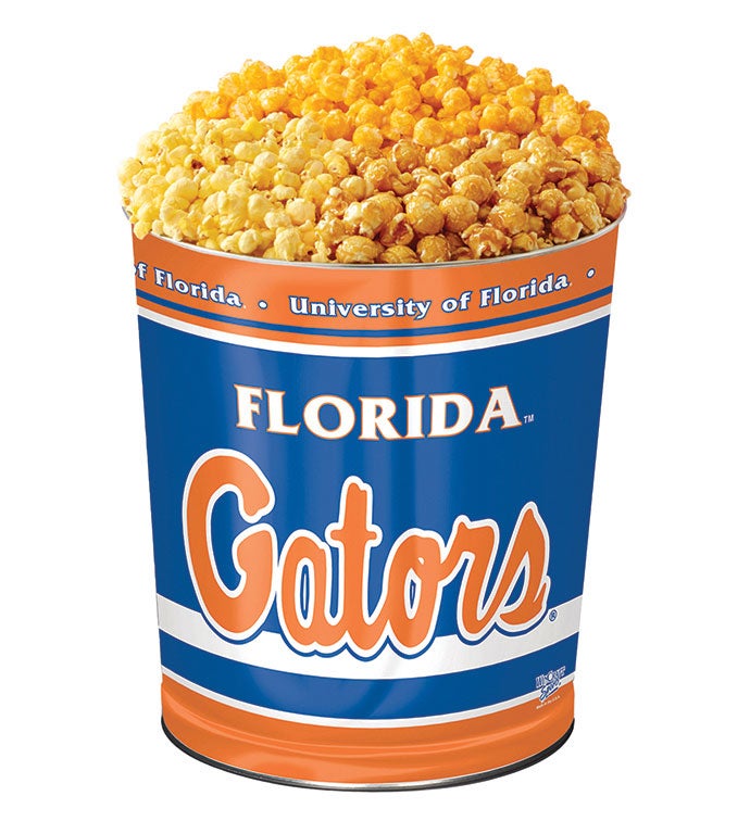 3 Gallon University Of Florida 3 Flavor Popcorn Tin