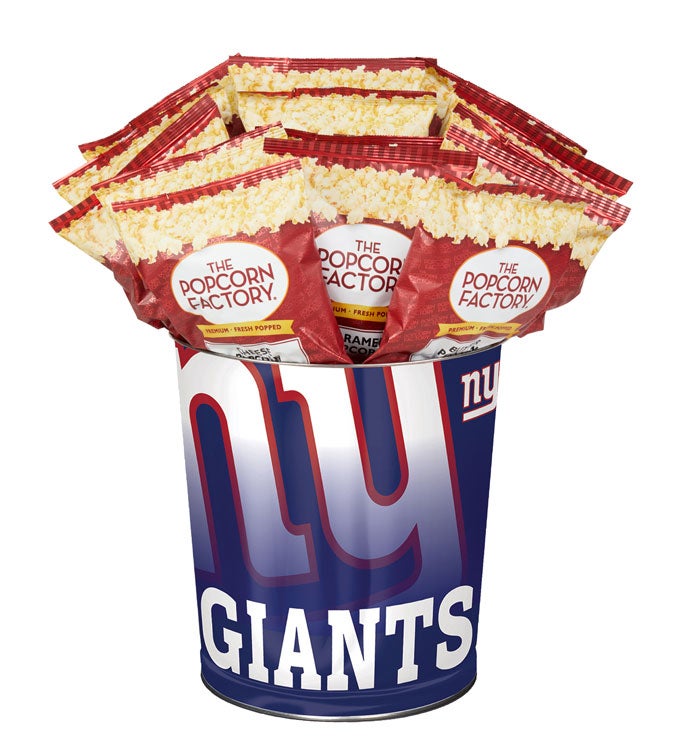 New York Giants 3 Flavor Popcorn Tins