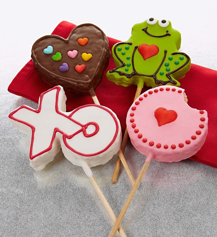Set of 4 Valentine Crispy Rice Pops