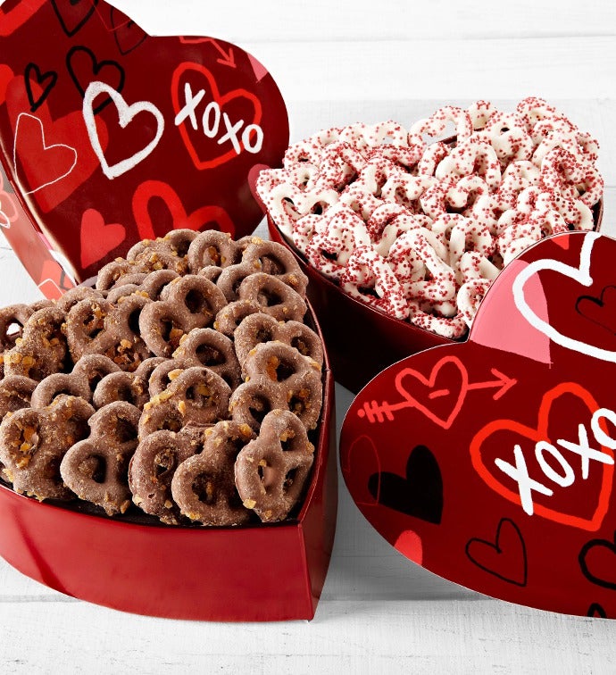 Graffiti Hearts Pretzels