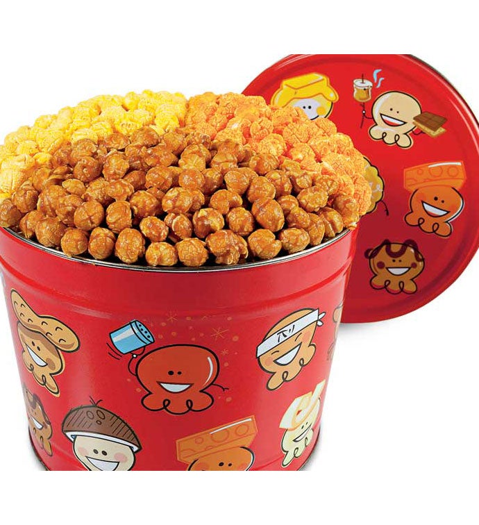 Popcorn Pals™ 3 1/2 Gallon 3 Flavor Tin