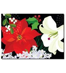 Winter Floral Greeting Card