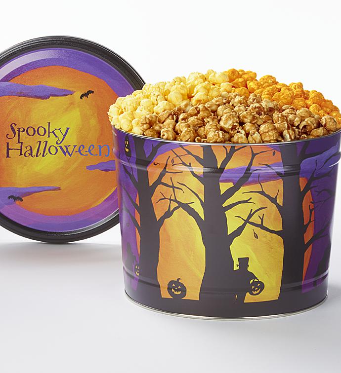 Spooky Halloween 2 Gallon 3 Flavor Popcorn Tin