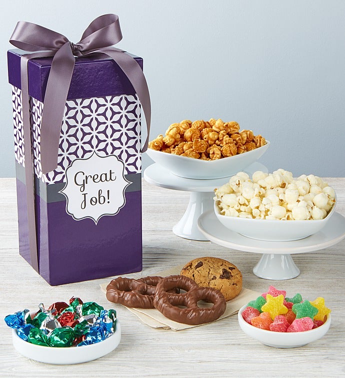 Simply Stated Great Job Tall Snack Box