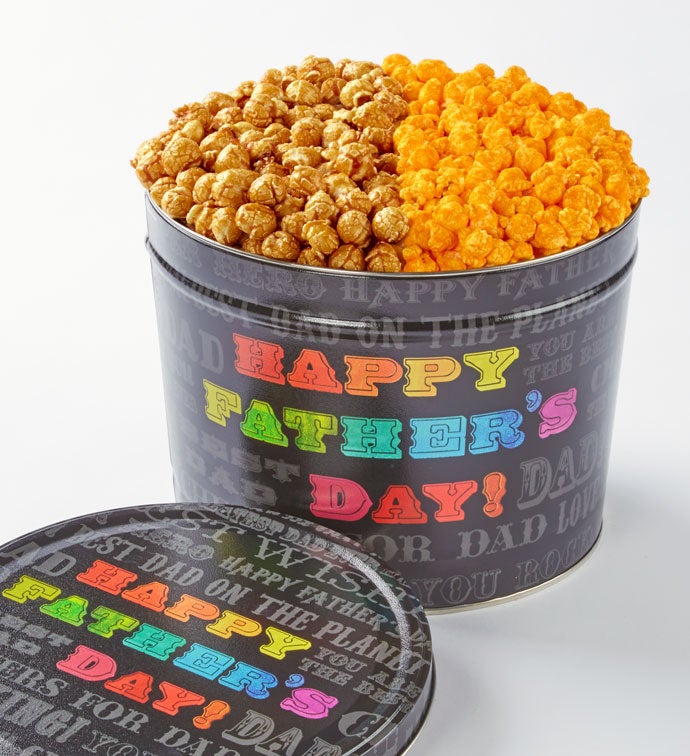 Say It In Color Father's Day 2 Flavor Popcorn Tin