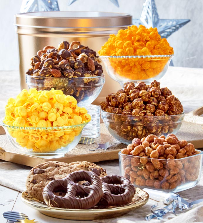 Christmas Popcorn Gifts Christmas Popcorn Tins The Popcorn Factory