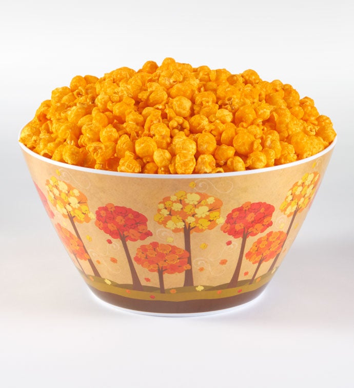 Fall Color Pop Popcorn Bowl with Snacks