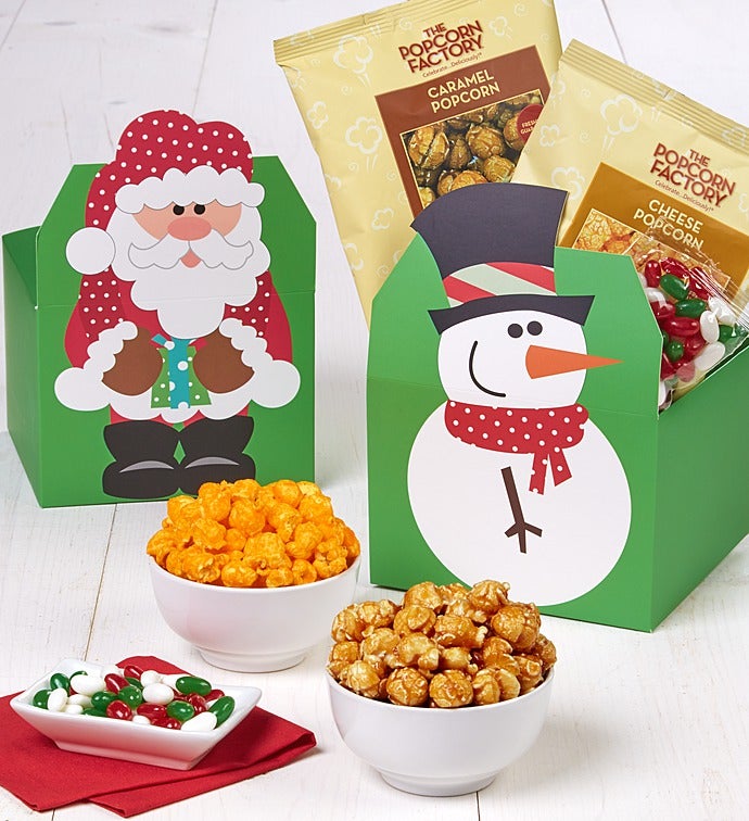 Santa & Snowman Top Gift Boxes