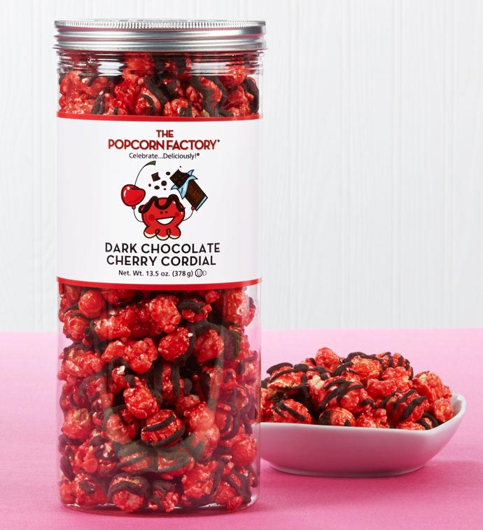 10" Canister Dark Chocolate Cherry Cordial